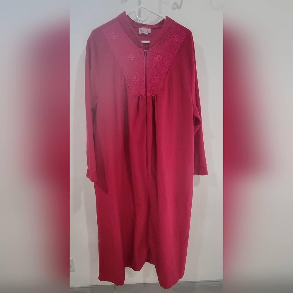 Vintage Burgundy Women's Robe / Size 3X / ⭐️ Made In USA